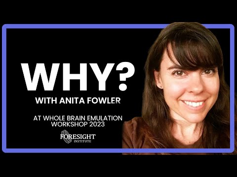 Anita Fowler | Why? @ Whole Brain Emulation Workshop 2023