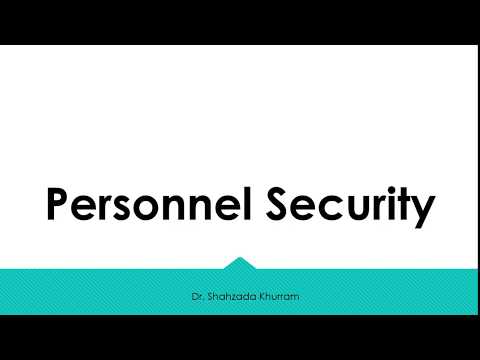 Personnel Security