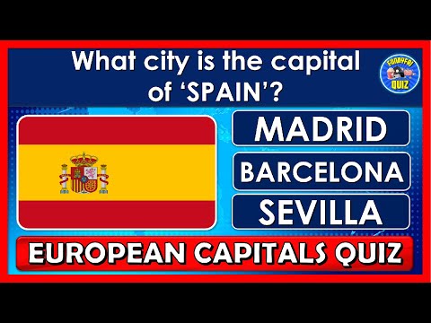 Guess the "EUROPEAN CAPITAL" QUIZ! | GEOGRAPHY TRIVIA/CHALLENGE