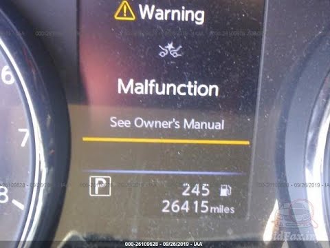 Nissan Rogue (AEB)Automatic Emergency Brake Light stays on FIX