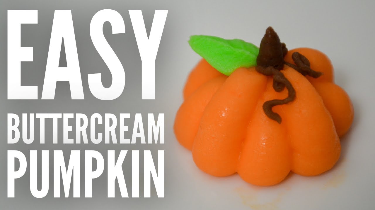 How to pipe a pumpkin | Fall buttercream pumpkin piping tutorial