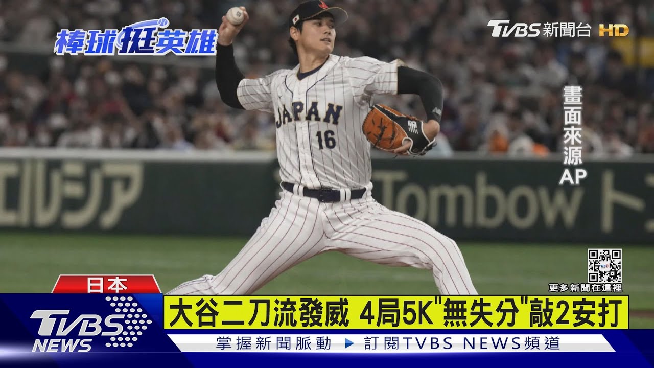 大谷二刀流發威 4局5K「無失分」敲2安打
