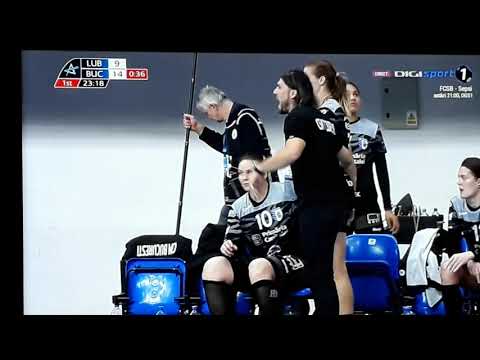 Perla Lublin - CSM București , handbal feminin, noiembrie 2019 , prima repriza.