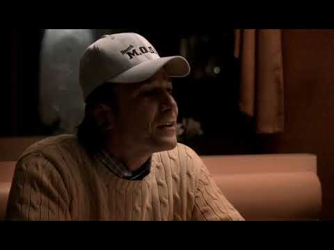 Sopranos - Tony meets with Jack Massarone at diner with feds stationed outside (Rat Pack)