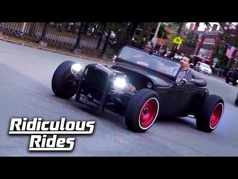 Electric Ford Model A Rat Rod with Motorcycle Motor
