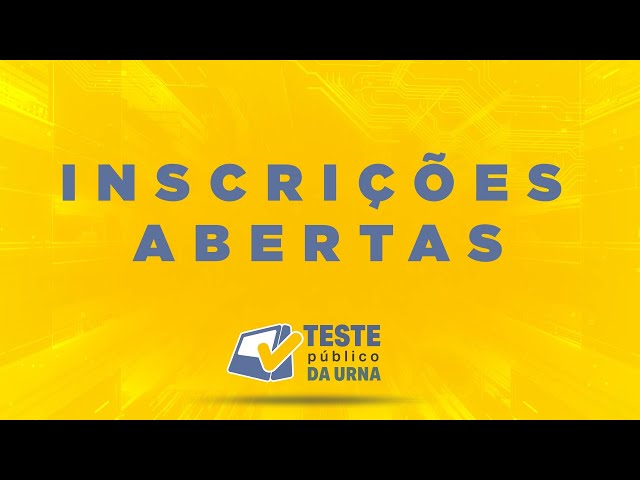 Participe do Teste Público da Urna!