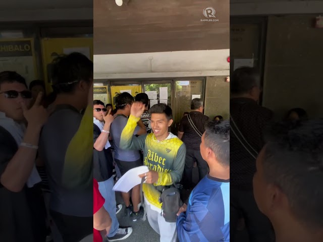 Cebu habal-habal drivers struggle in queues, wait hours at Comelec for cash aid