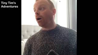 Tiny Tim getting his school uniform