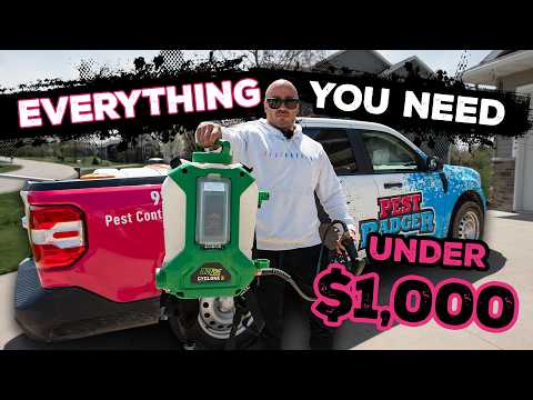 Start a Pest Control Business With UNDER $1,000 | The 5 Tools You Need To Start Servicing