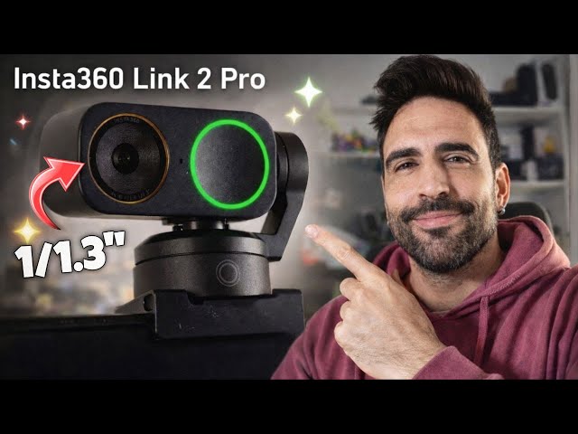 Vídeo relacionado con Insta360 Link - PTZ 4K Cámara Web con Sensor de 1/2", Seguimiento de IA, Control por Gestos, HDR, micrófonos con cancelación de Ruido, Modos Especiales, para portátil, videoconferencias, transmisión