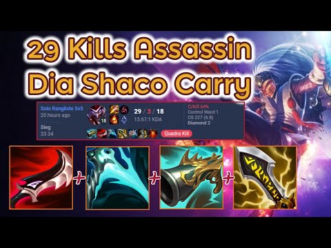 29 Kills Shaco Dia Promo - PreS13 Carry [League of Legends] Full Gameplay - Infernal Shaco