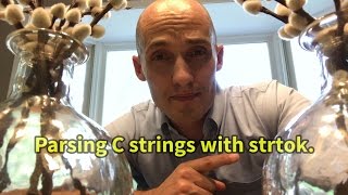 Split C strings into tokens with strtok.