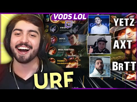 Jukes, Axt, BrTT e Yetz jogando o modo URF 5v5