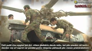 preview picture of video 'Latvijas armija pastiprina atbalstu afgāņu armijai. Helikopteru apkalpju apmācība Kandahārā'