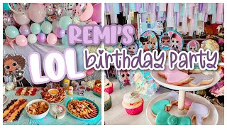 Remi's 6th LOL Surprise Birthday Party - Decor Haul + Set Up!