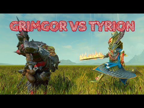 Tyrion VS Grimgor Ironhide. 10 duels. Total War Warhammer 2