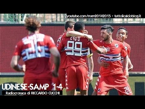 UDINESE-SAMPDORIA 1-4 - Radiocronaca di Riccardo Cucchi & Sebastiano Franco (10/5/2015) Radiouno RAI