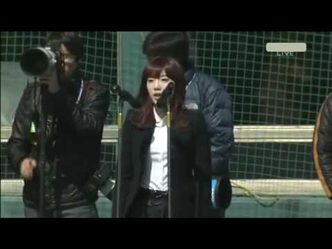 (100328)TaeYeon Sings National Anthem
