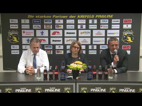 Pressekonferenz Spiel Krefeld Pinguine - Bremerhaven 21.09.2017