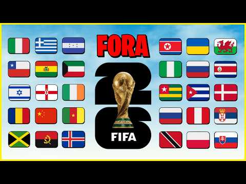 ? 35 Seleções que JÁ JOGARAM a Copa do Mundo que ESTÃO FORA de 2026