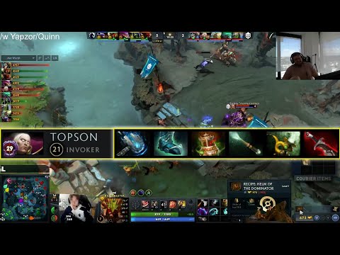 "HOLY BASED" -Quinn, Qojqva & Yapzor on TOPSON's mek + pipe build on Invoker