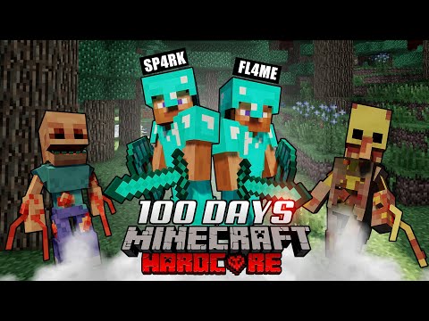 We Survived 100 Days With Parasites in Minecraft Hardcore