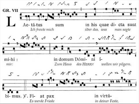 Graduale Laetatus sum, Dominica IV Quadragesimae (4 Carême)