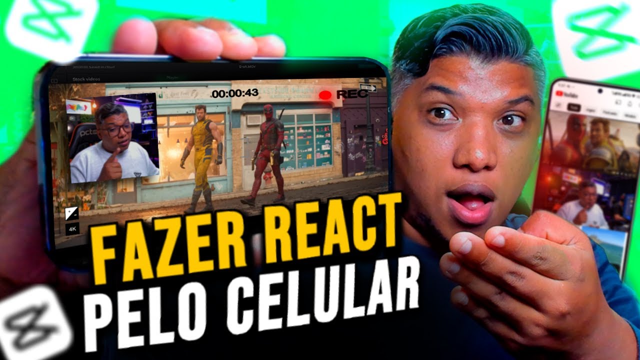 COMO FAZER REACT PELO CELULAR! @twb.studios