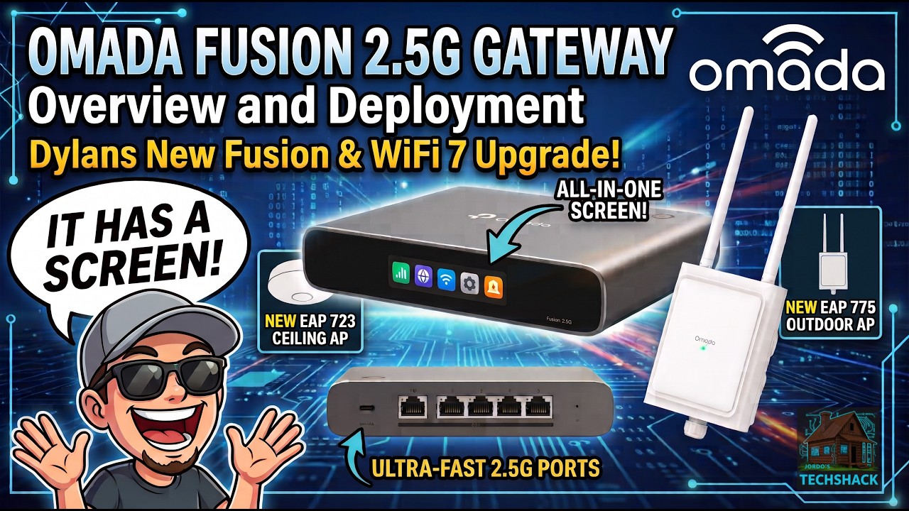 New Multi-Gig Gateway & Controller! Omada Fusion 2.5g Overview and Full Network Setup!