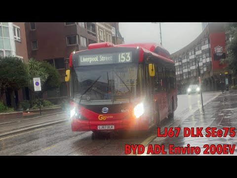 Go-Ahead London Route 153 | BYD ADL Enviro 200EV | Waterloo (RA) | LJ67 DLK SEe75
