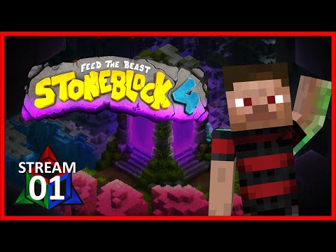 THIS PACK is INSANE! FTB StoneBlock 4!!  - Day 1 Stream VOD