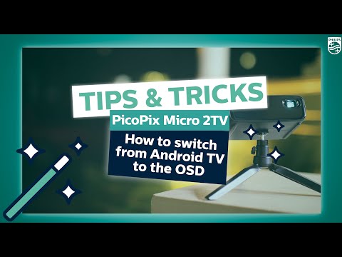 Philips PicoPix Micro 2TV Mobilus projektorius su Android TV PPX360/INT, stereo kolonėlės, integruotas akumuliatorius video