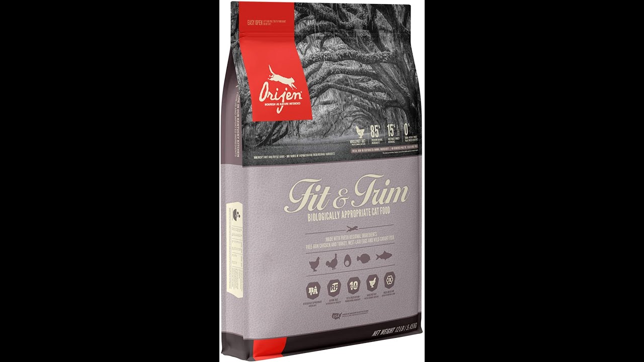 CAT FOOD ORIJEN Fit & Trim High-Protein, Grain-Free, Premium Quality Meat, Dry Cat Food