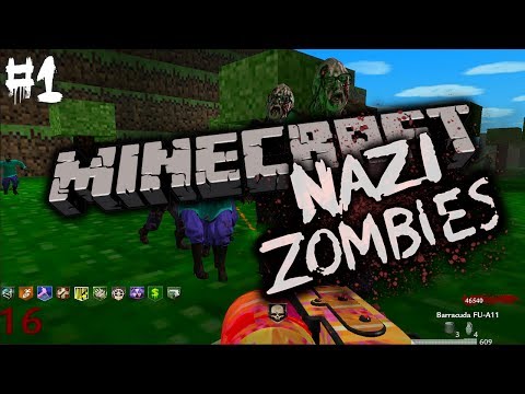 CRAZY Minecraft Zombies! Pt.1 Epic Custom Map!