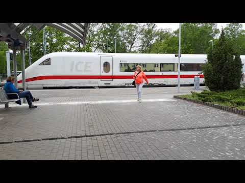 Germany, Ostseebad Binz, Walking in Binz Hbf railway station Rügen 2018