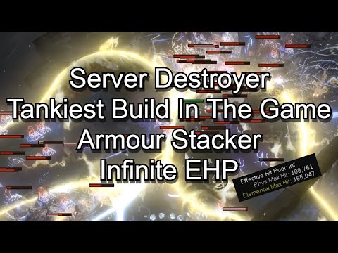 [POE, 3.26, Champion] Infinite eHP Armour Stacker. The tankiest build in the game (Smite)