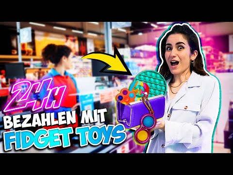 ICH BEZAHLE 1 TAG NUR MIT FIDGET TOYS! Funktioniert das? Real Life Fidget Toy Trading Challenge