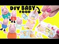 Peppa Pig Tales Baby Evie George Mummy Daddy Characters Make Mini Baby Food Crafts For Kids
