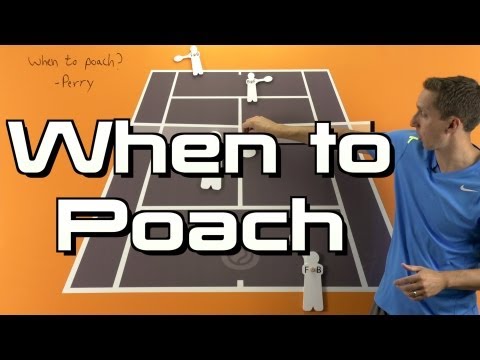 When to Poach - Doubles Tennis Lesson - Doubles Strategy Session