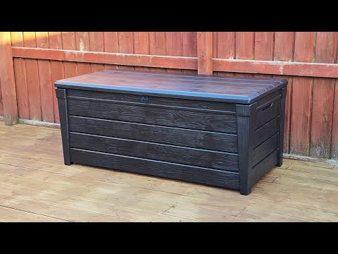 Keter outdoor storage box assembly