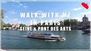 パリ散歩 vol.13 『セーヌ川と芸術橋、最近のパリとマスク義務化』| Walk with Me in Paris #13 Seine river and Pont des Arts [4K]