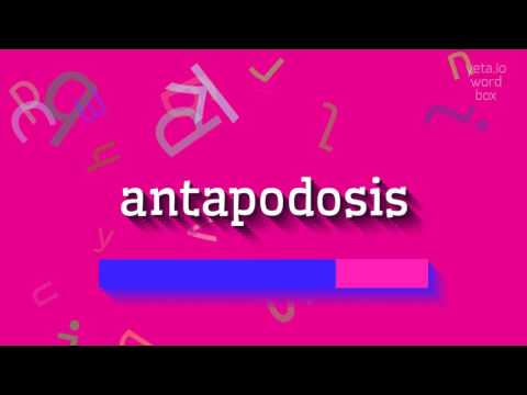 HOW TO SAY ANTAPODOSIS? #antapodosis