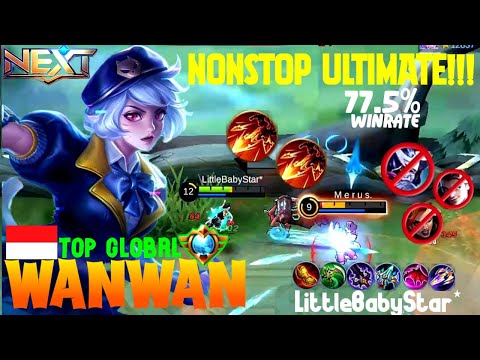 Wanwan Nonstop Activates Ultimate!! Crazy Attack Speed!! - Build Top 1 Global Wanwan ~ MLBB