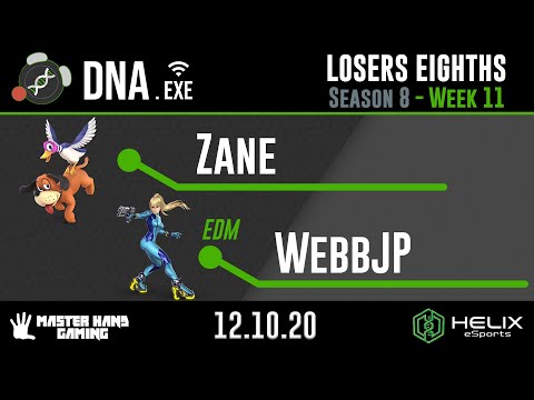 DNA.EXE S8:W11 - Zane (Duck Hunt) Vs. EDM | WebbJP (Zero Suit Samus) - L Eighths