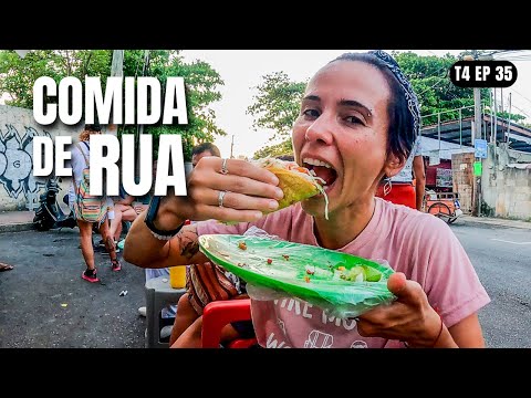PROVANDO COMIDAS DE RUA NO MÉXICO | Playa del Carmen