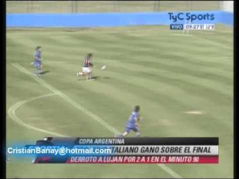 Sportivo Italiano 2 Lujan 1 Copa Argentina 2011-12 Los goles