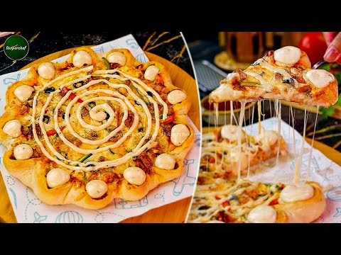 Crown Crust Pizza Recipe A Super Cheezious Pizza by SooperChef 🍕🔥