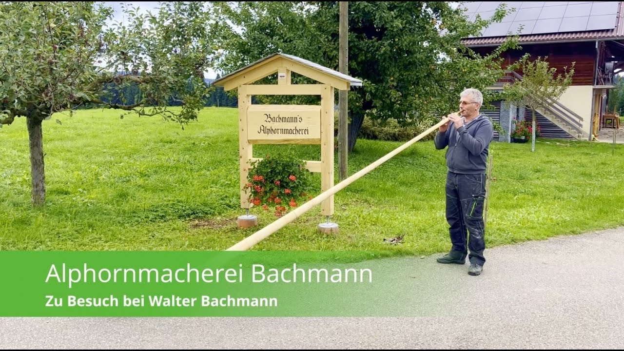 Bei Familie Bachmann steht das Alphorn im Mittelpunkt