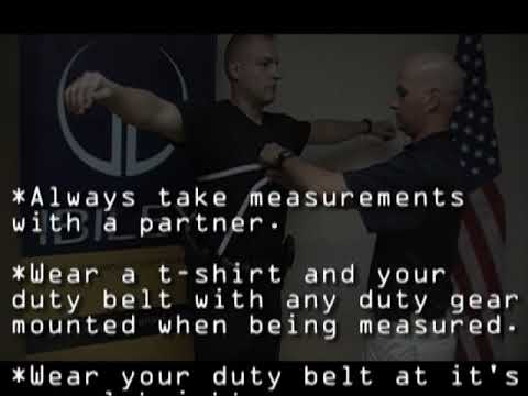 Sizing and Measurement Instructions for Concealable Body Armor