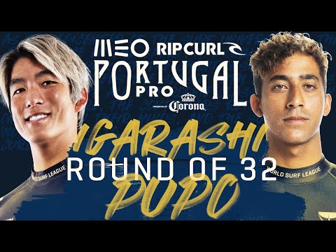 Kanoa Igarashi vs Samuel Pupo | MEO Rip Curl Pro Portugal - Round of 32 Heat Replay